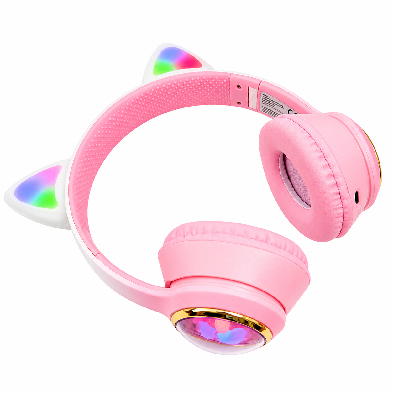 Słuchawki bezprzewodowe kocie uszy RGB - obrazek 8